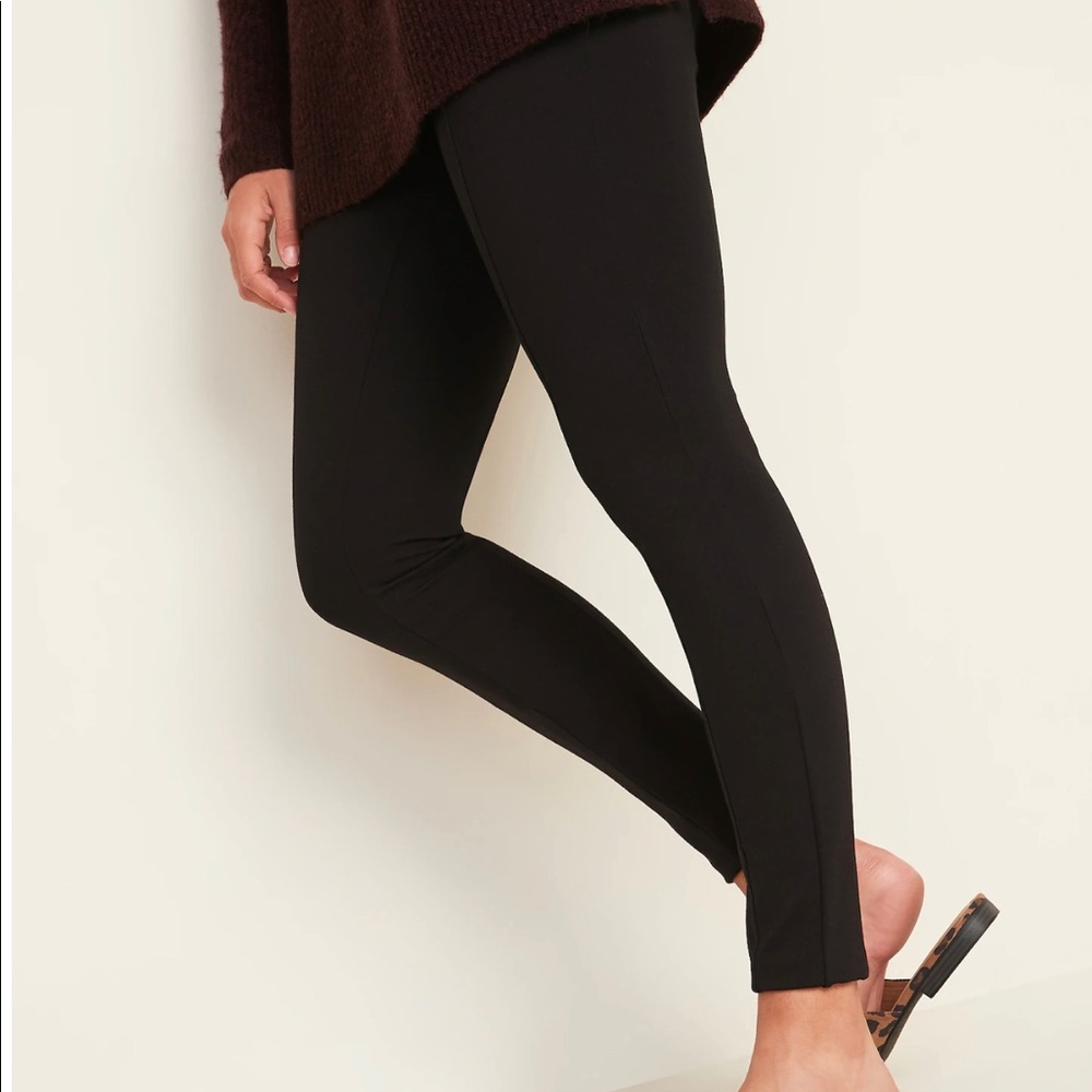 High Waisted Ponte-Knit Pants